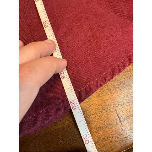 Wrangler Burgundy Mens Short Sleeve Button Up Size Large - Picture 7 of 7